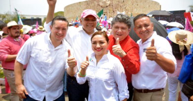 PRI Yucatán presente en apoyo de Xóchitl, en defensa de la democracia y de México