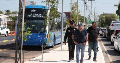 Vila Dosal supervisó el recorrido de la nueva ruta Facultad de Ingeniería del Ie-tram 